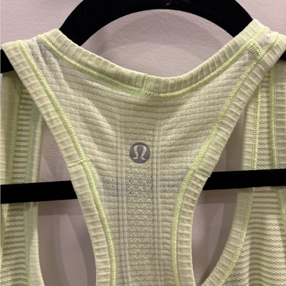 Lululemon Faded Zap Wild Lime Yellow Swiftly Tech Racerback Tank Seamless Top - Picture 2 of 3